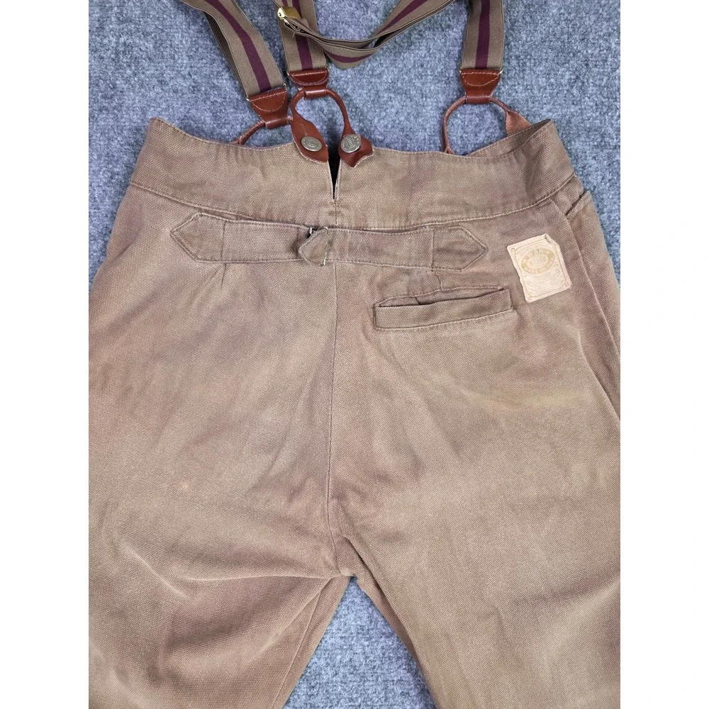 Wah Maker Frontier Canvas Pants Mens 32 Buckle Back Suspenders Old West USA